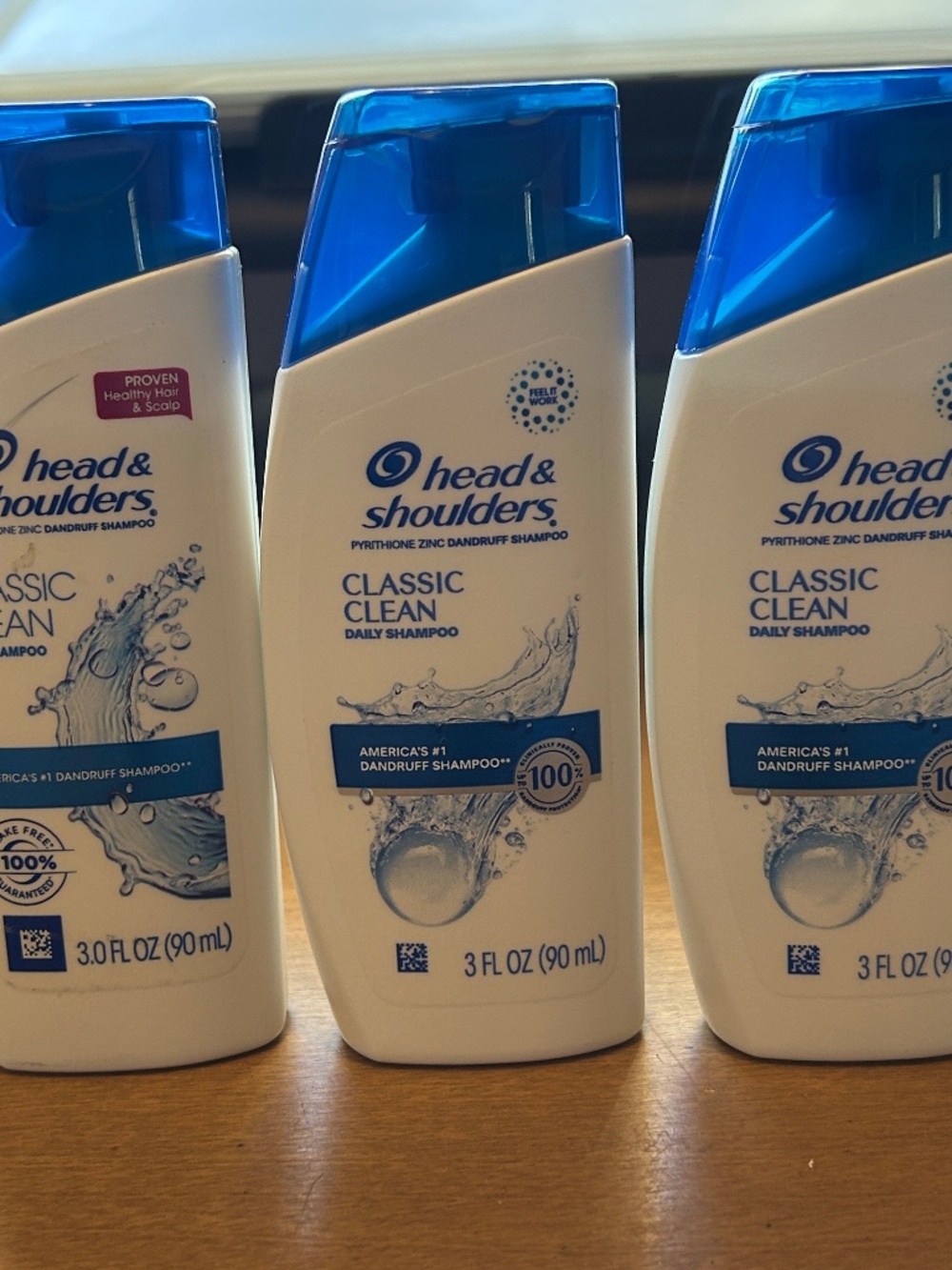 Bundle of 3 Travel Size Head & Shoulders Classic Clean Dandruff Shampoo